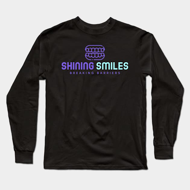 SHINING SMILES BREAKING BARRIERS Long Sleeve T-Shirt by BICAMERAL